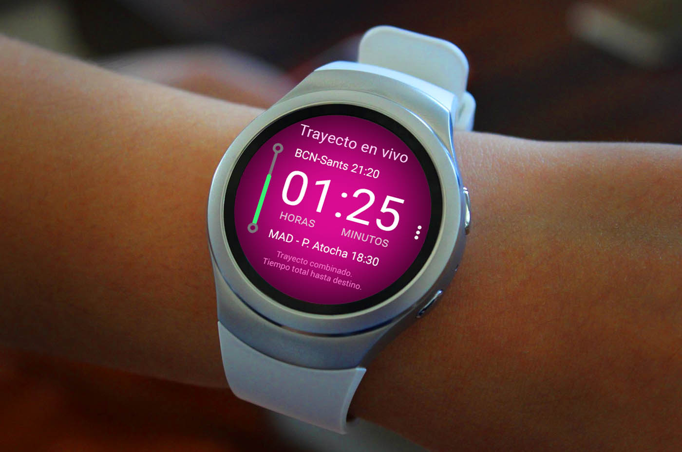 Samsung y Renfe desarrollan una app para el reloj Gear S2