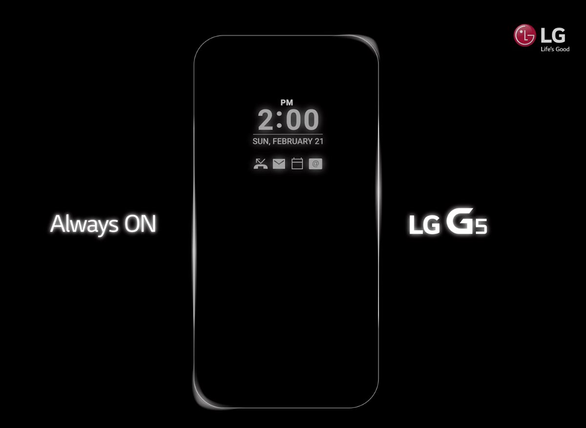 El LG G5 tendrá pantalla “siempre encendida”