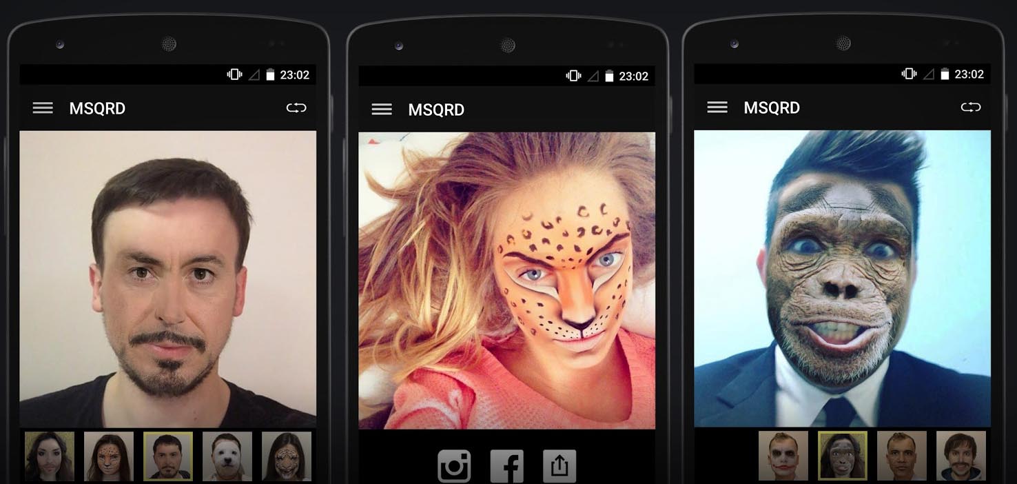 La app de moda MSQRD llega a Android