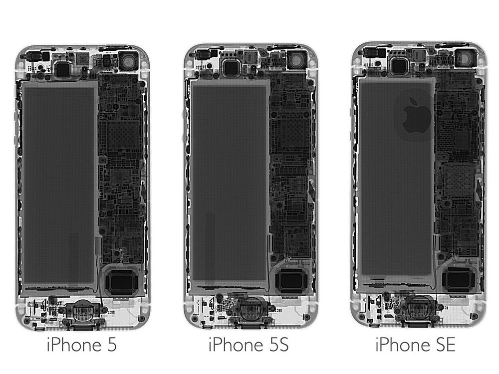 iPhone SE vs iPhon 5s radiografia-01
