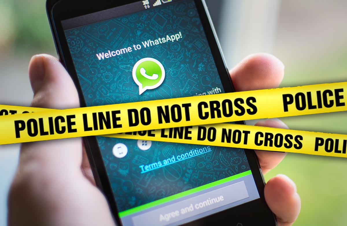 WhatsApp Bloqueado policia