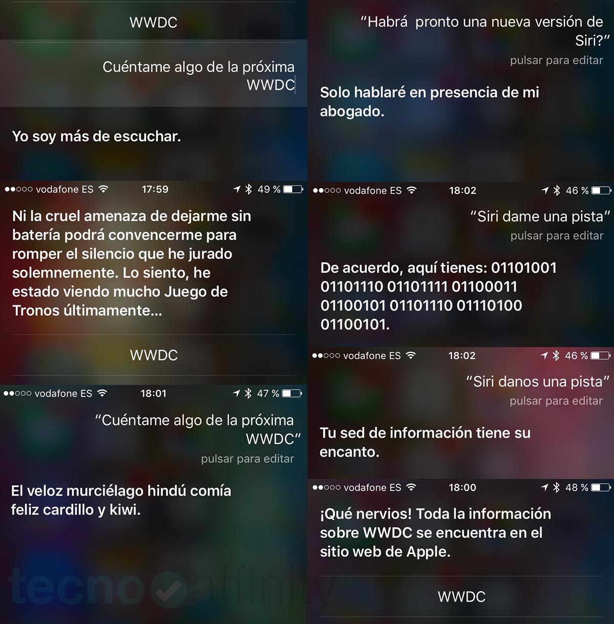 Evasivas Siri WWDC