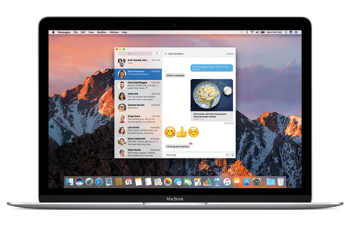 macOS Sierra mensajes