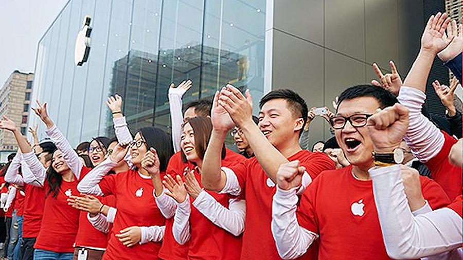 Apple cae hasta el quinto puesto en China