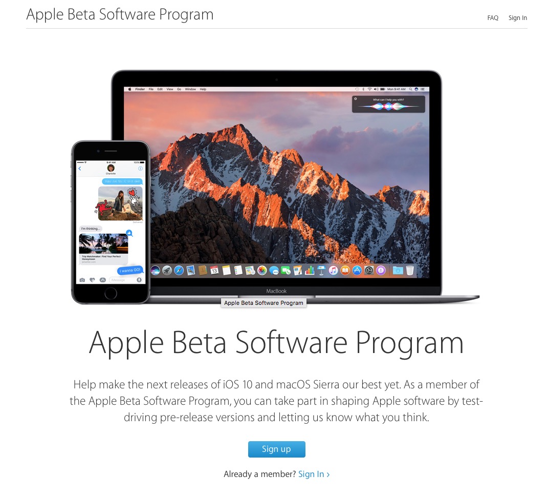 Ya puedes instalar las versiones betas pública de iOS 10 y macOS Sierra