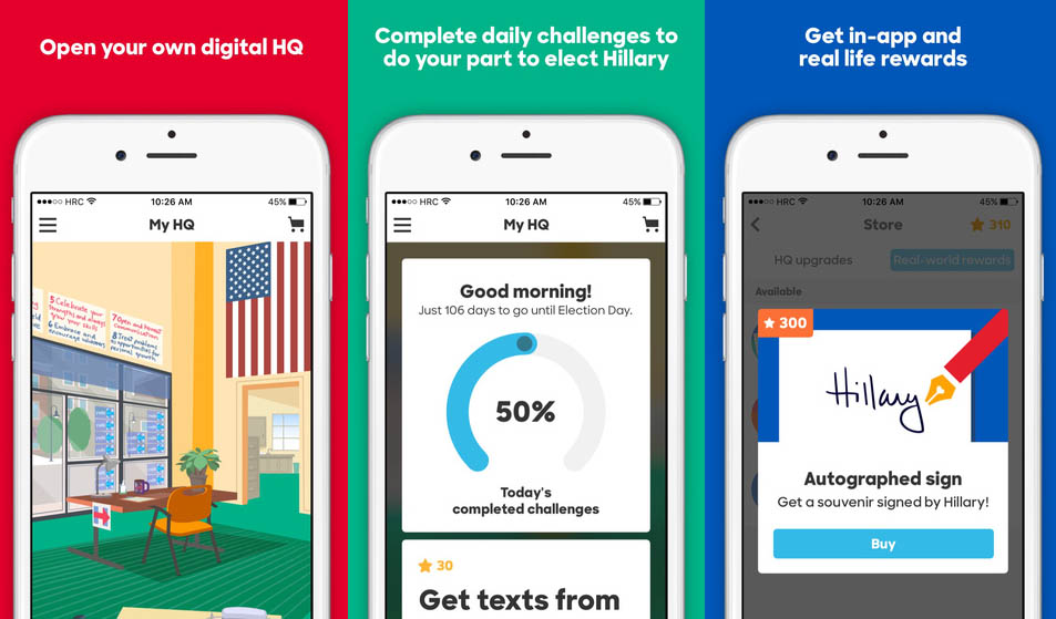 Hillary 2016 app 1