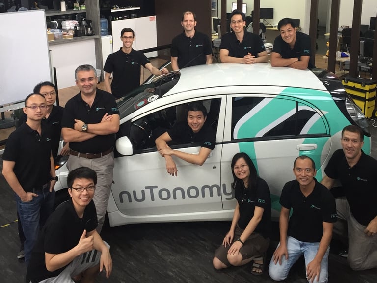 El equipo de ingenieros de NuTonomy