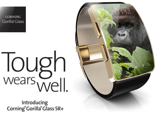 Corning lanza el Gorilla Glass SR+, su primer cristal para relojes inteligentes