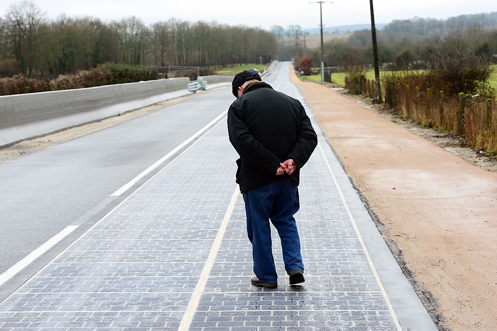 Inauguration Of The First Solar Road in France – Tourouvre Au Perche, Orne