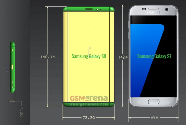 Samsung Galaxy S8 y S8 Plus: éstas serán sus medidas exactas