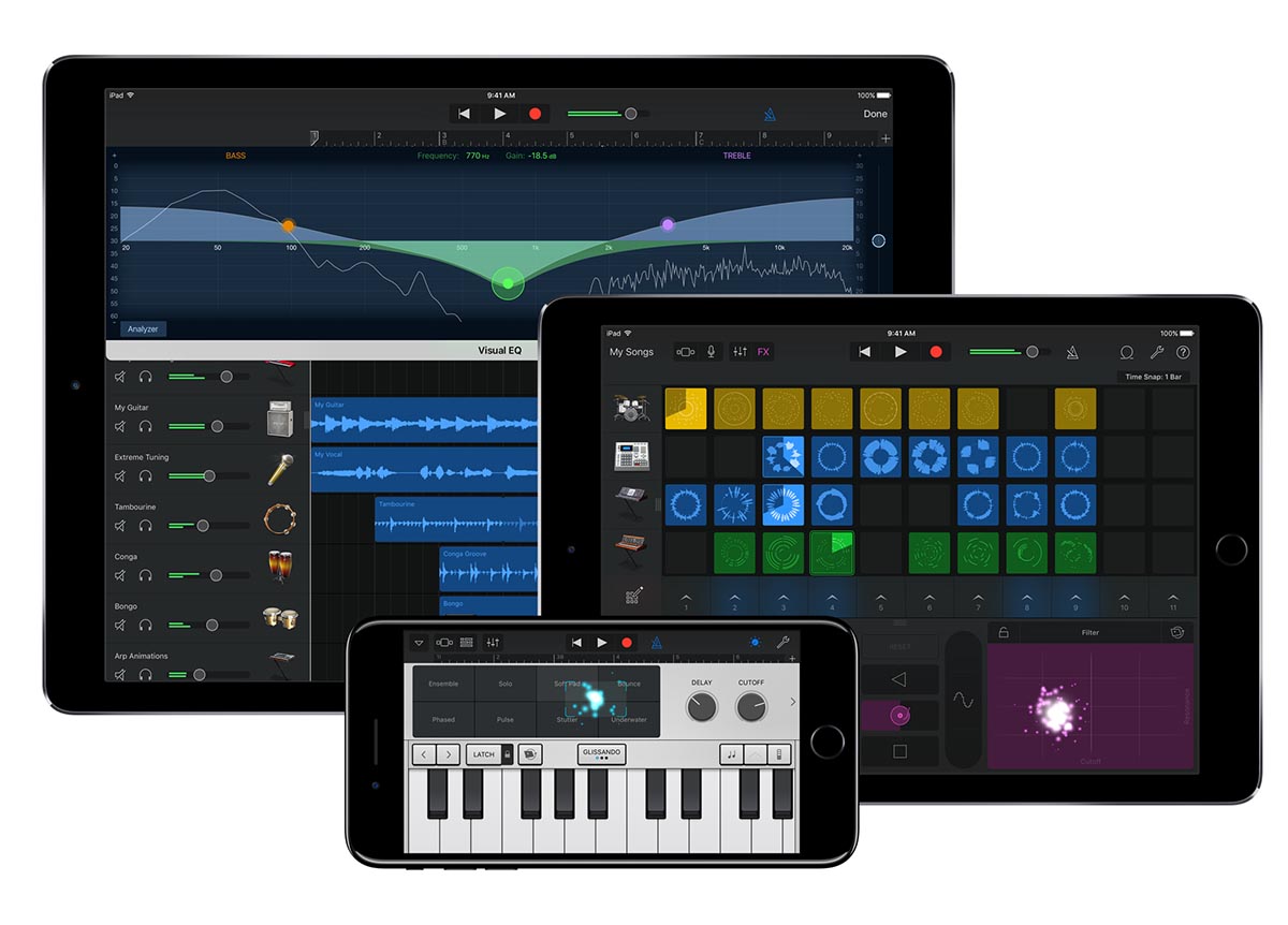 Apple actualiza sus potentes aplicaciones musicales