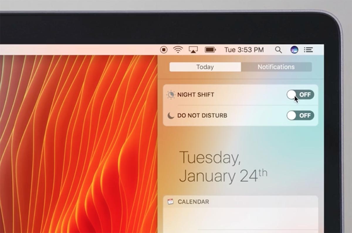 Apple llevará “night shift”, su modo nocturno a los ordenadores