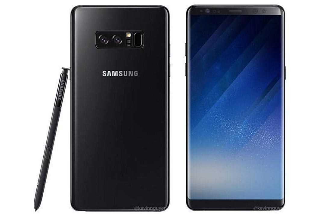 Este podría ser el primer “render” oficial del Galaxy Note 8