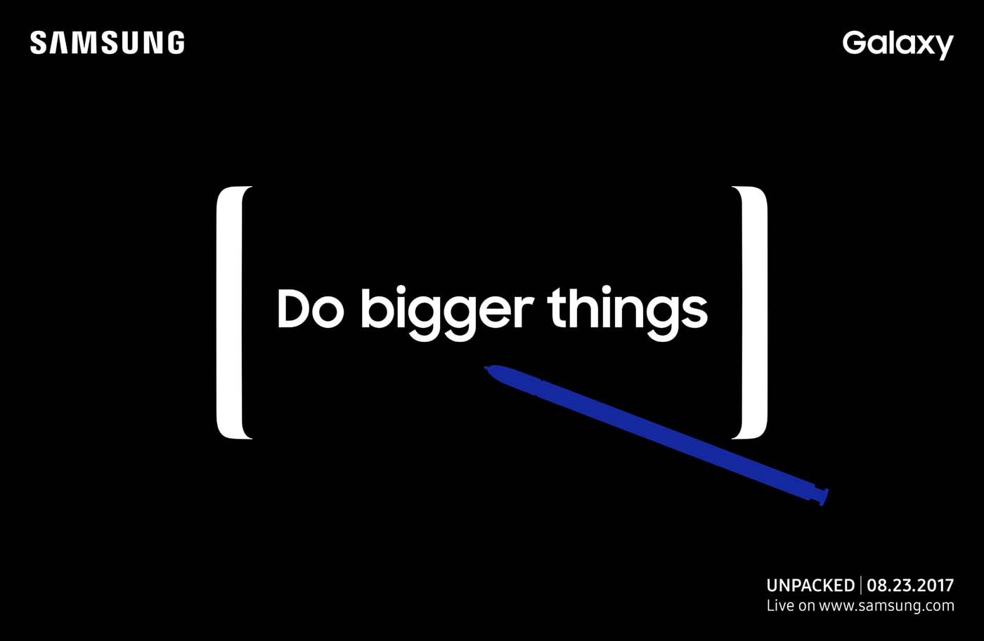 La invitación de Samsung al evento de presentación del Galaxy Note 8