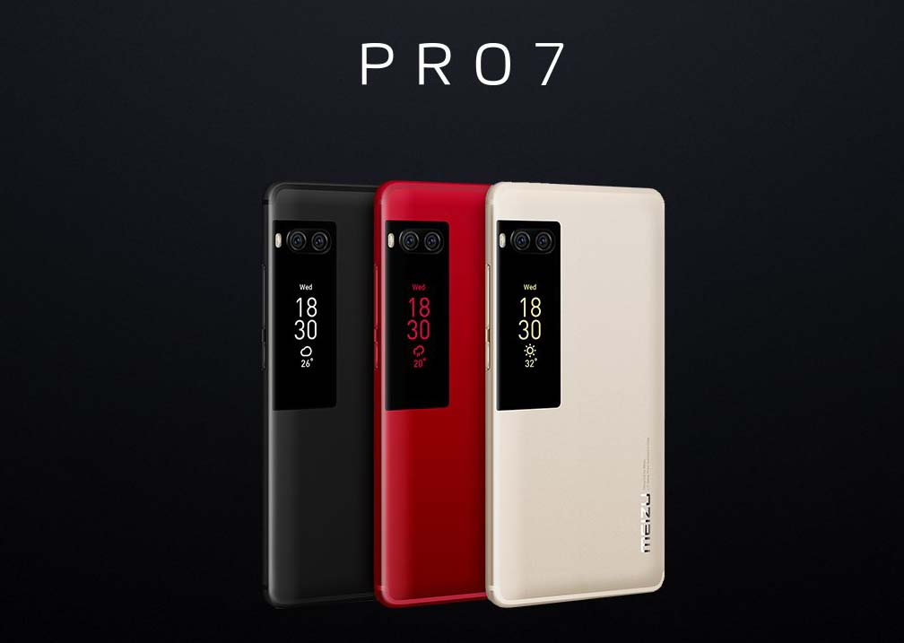 El nuevo Meizu Pro 7 cuenta con una segunda pantalla trasera en color y táctil