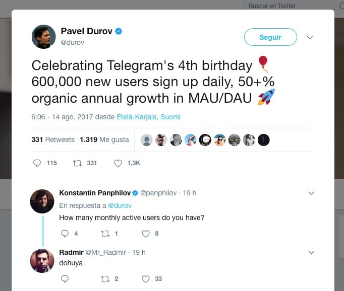 Pavel Durov Telegram