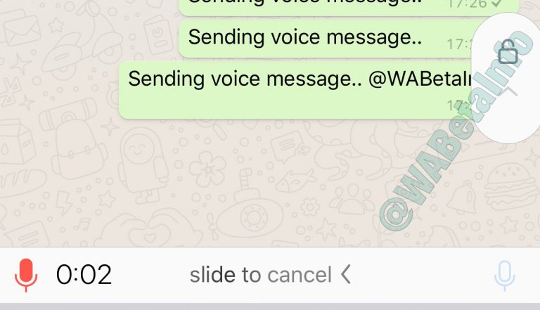 Grabación bloqueada en WhatsApp