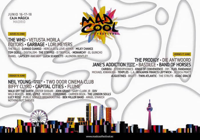 6 festivales de música que no te puedes perder - Mad Cool Festival 2016