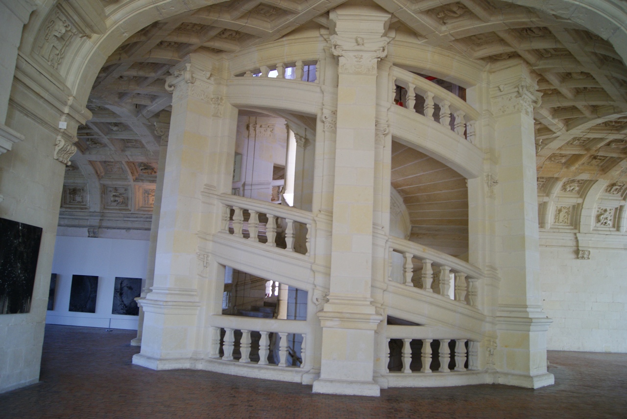 Escalera del Castillo de Chambord