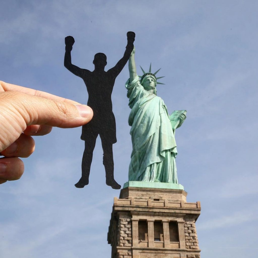 Rich McCor hace las fotos de viajes más originales - Estatua de la Libertad