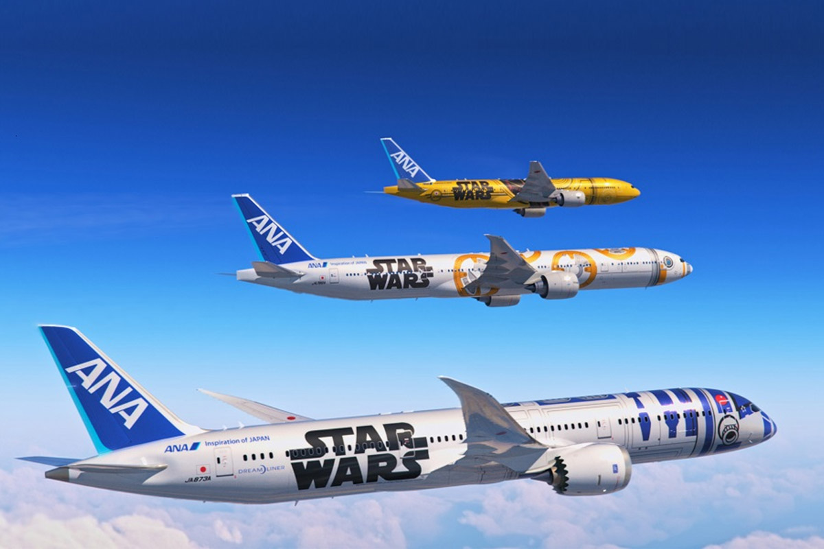 En Japón puedes volar en aviones de Star Wars
