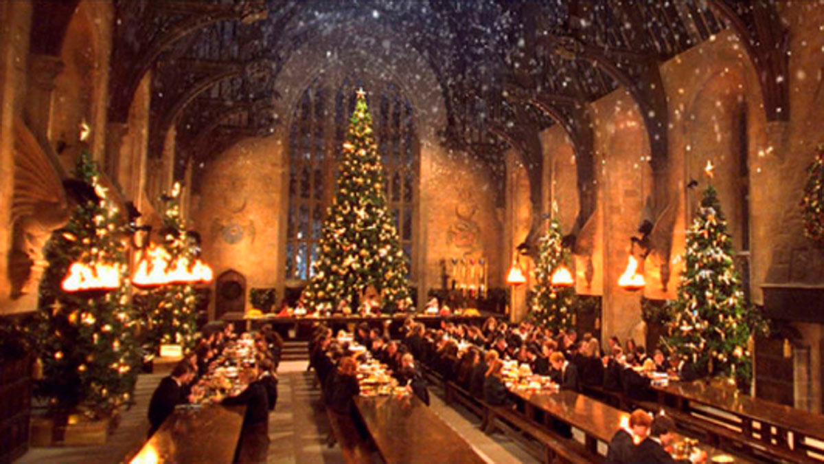 Siéntete como Harry Potter y cena en Hogwarts por Navidad