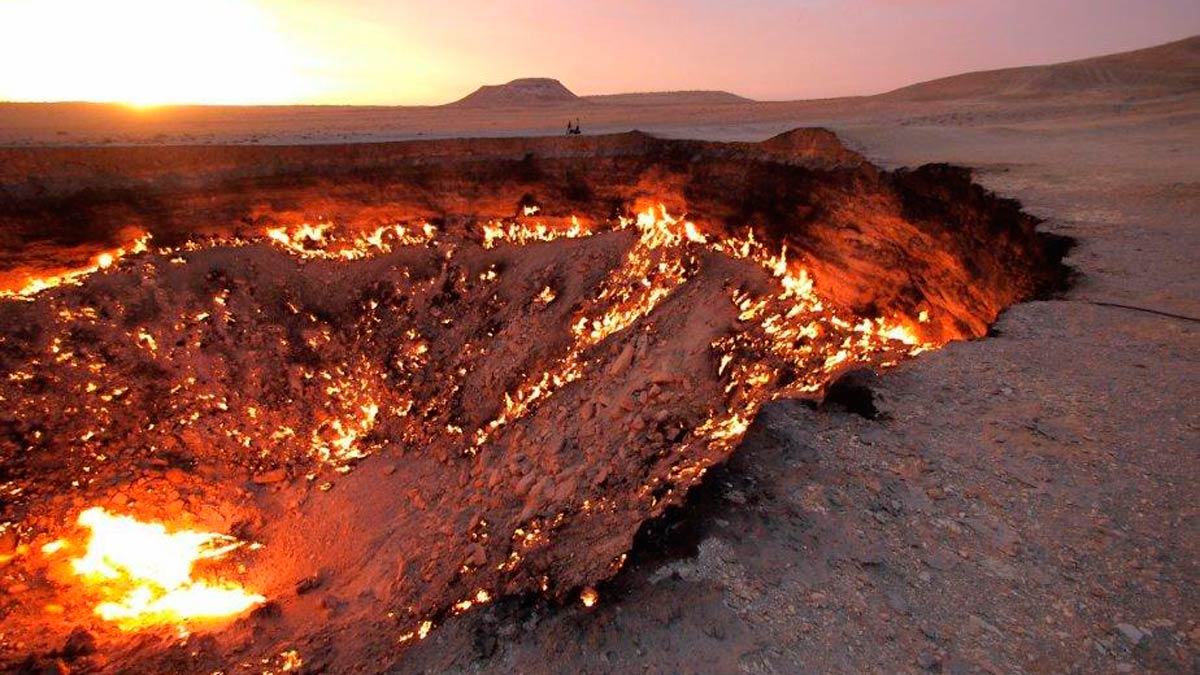 La "puerta al infierno" existe y se encuentra en Turkmenistán