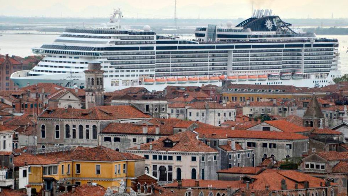 Los cruceros, la causa por la que Venecia se cansa de los turistas