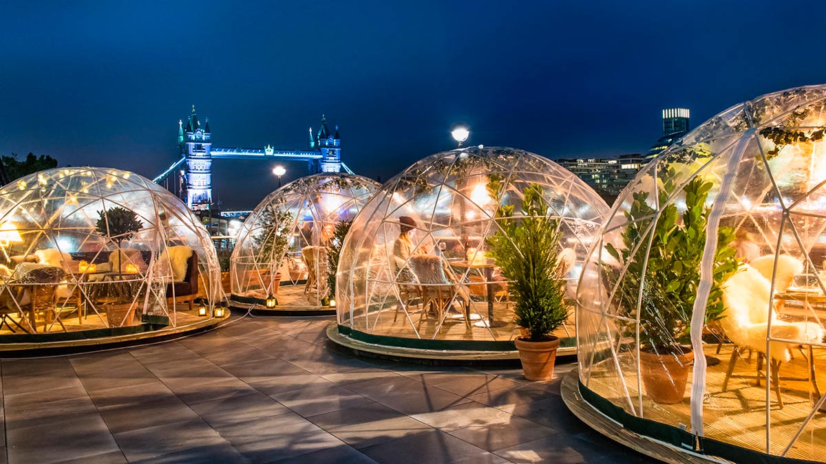 ¿Un iglú - restaurante en medio de Londres?
