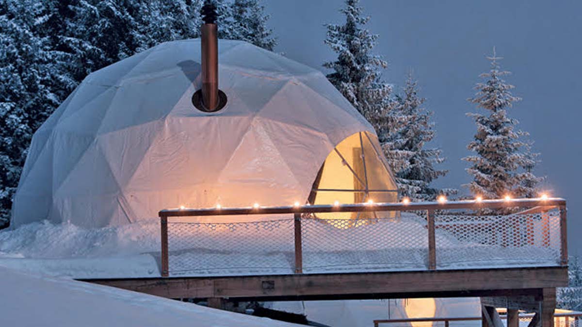 Dormir en una “bola de nieve” ahora es posible en Suiza