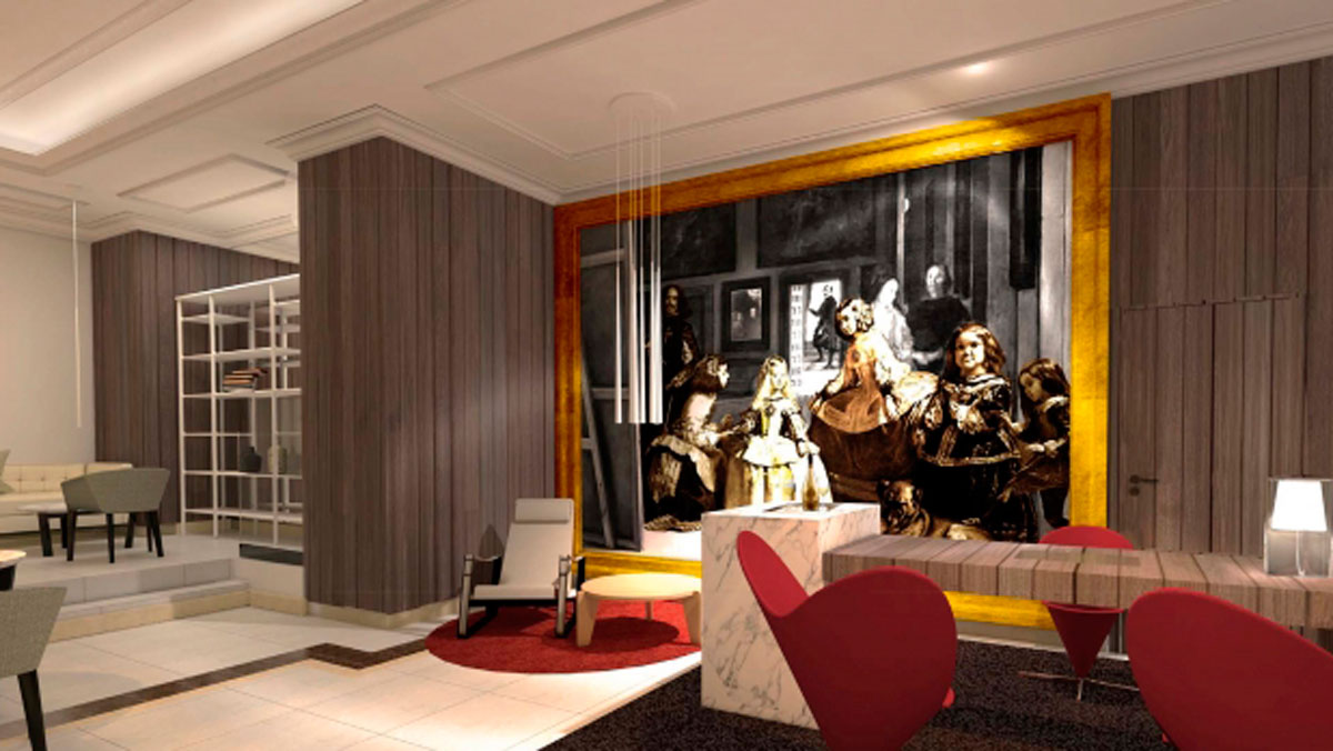 El hotel Palacio de los Duques homenajea a Velázquez con una decoración única