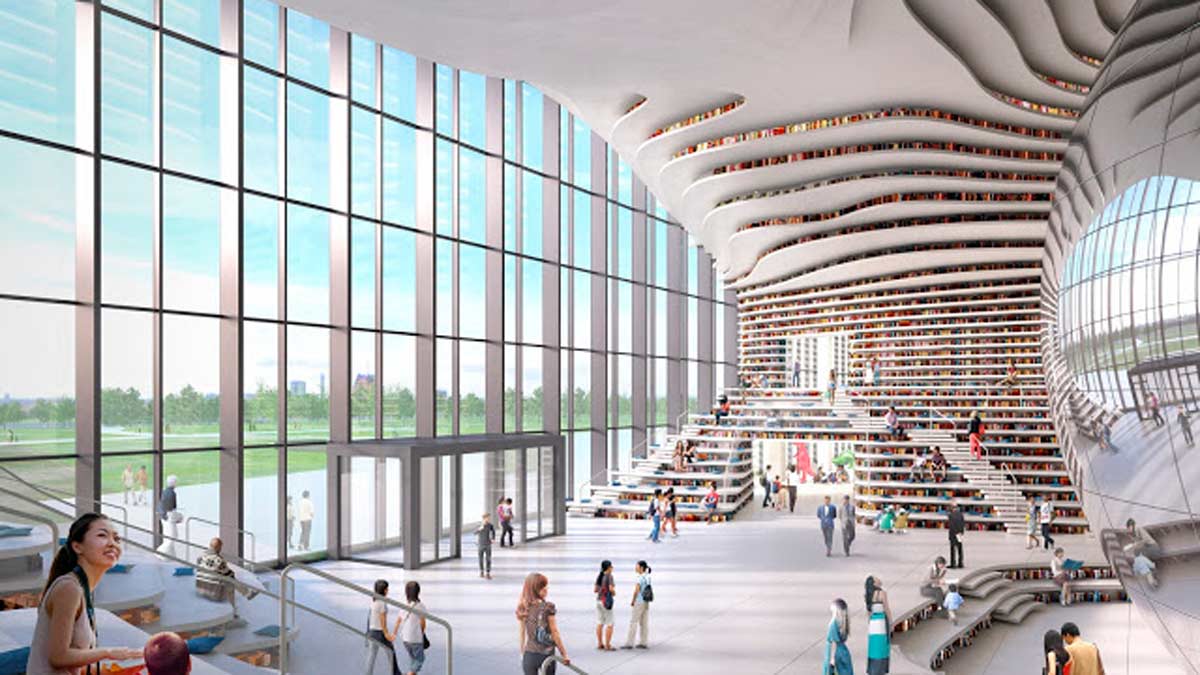 Os presentamos Tianjin Binhai, la biblioteca del futuro (1)