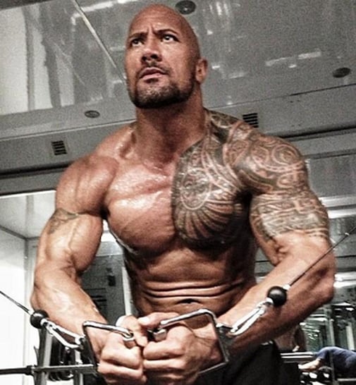 Los 10 actores de Hollywood más musculosos - The Rock