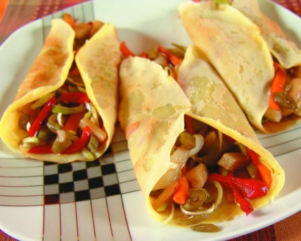 Recetas saludables: crepes de verduras