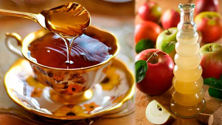 Vinagre de manzana y miel