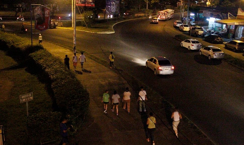 Una rotonda como pista de entrenamiento para los runners