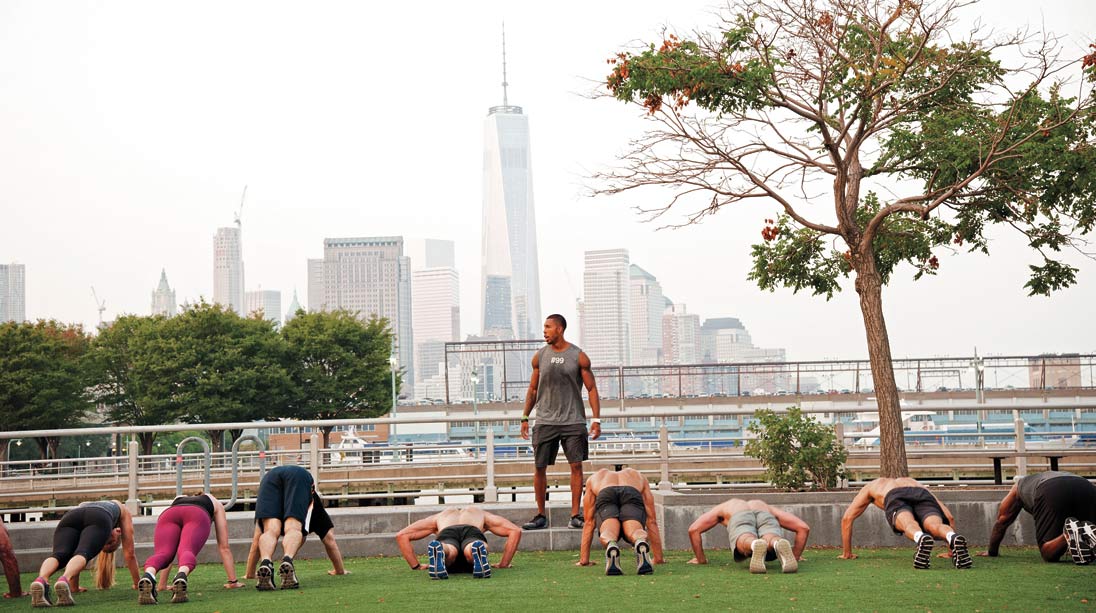 Un grupo de ejecutivos de Wall Street enganchados al fitness