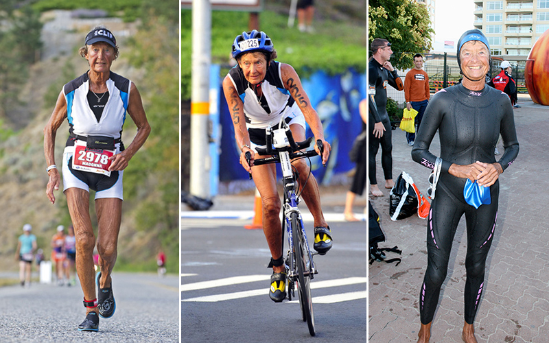 Una monja de 86 años triunfa como triatleta