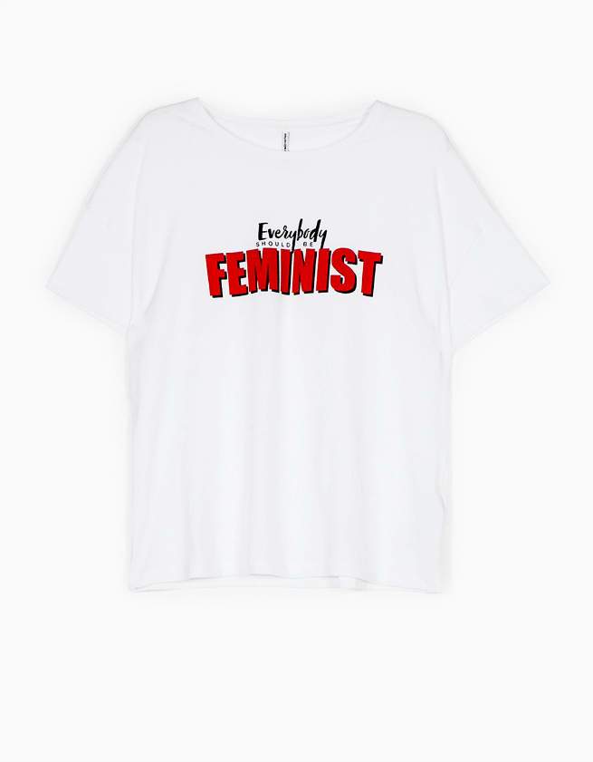 Stradivarius Camiseta Feminista Dior Low Cost