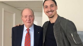 El rey Juan Carlos I y Zlatan Ibrahimovic / Instagram