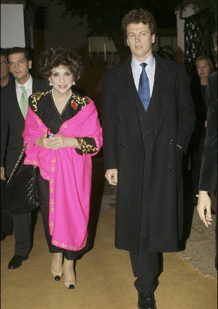 Gina Lollobrigida y Javier Rigau