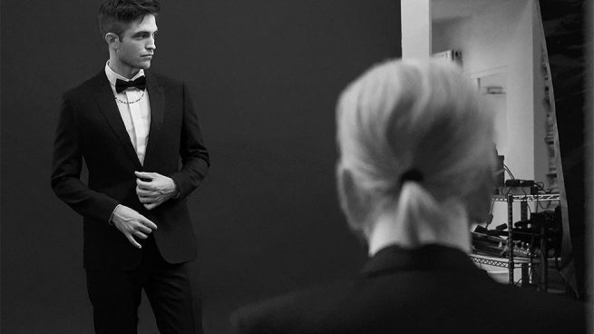 Robert Pattinson y Karl Lagerfeld Dior Homme