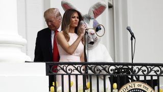 Melania Trump durante la fiesta de Pascua en la Casa Blanca / Gtres
