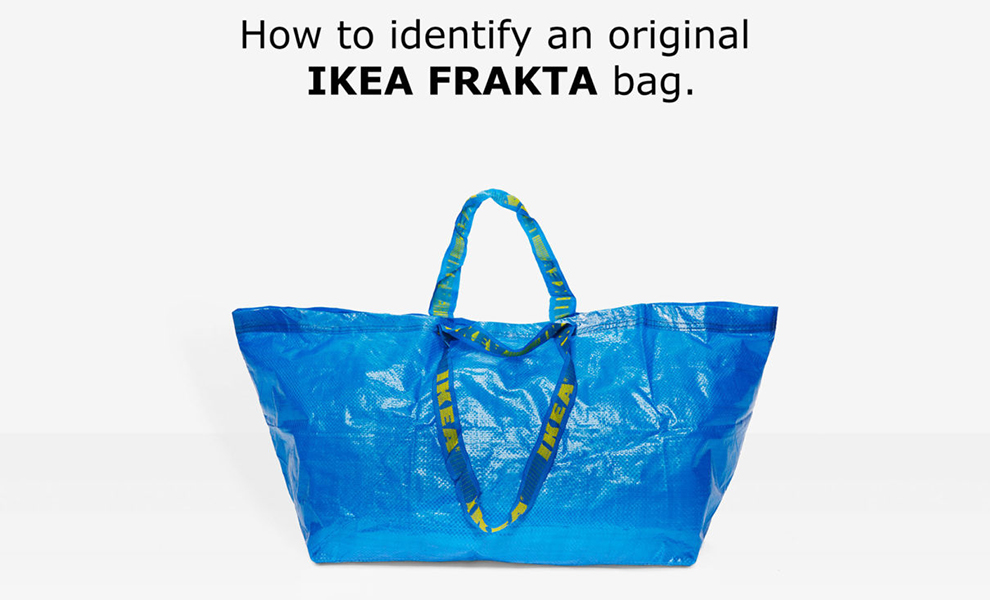 jefe Dinamarca Destructivo La respuesta de IKEA a Balenciaga ante la copia de su bolsa azul