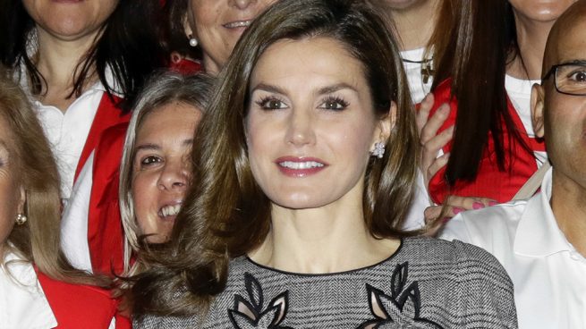 letizia vestido gris