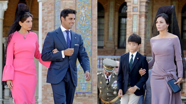 Francisco Rivera, Lourdes Montes, Inés Sastre y su hijo Diego (FOTOMONTAJE LOOK)