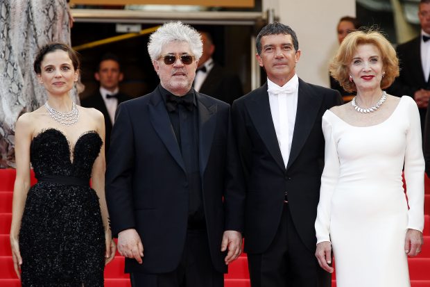 Elena Anaya, Pedro Almodóvar, Antonio Banderas y Marisa Paredes