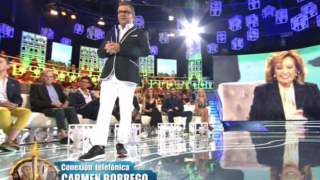 Carmen Borrego durante su llamada a ‘Supervivientes’ / Telecinco.es