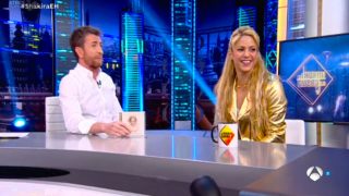 La cantante Shakira y Pablo Motos durante su reencuentro en ‘El Hormiguero’ /Atresmedia