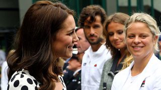 Kate Middleton y Feliciano López en la recepción de Wimbledon 2017 / Gtres